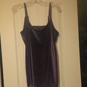 Torrid Rich Purple Velvet Camisole